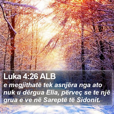 Luka 4:26 ALB Bible Verse Image