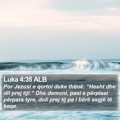 Luka 4:35 ALB Bible Verse Image
