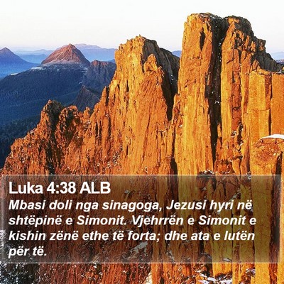Luka 4:38 ALB Bible Verse Image