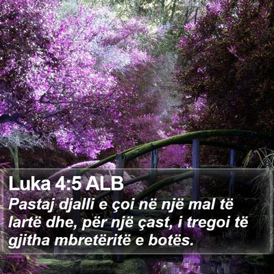 Luka 4:5 ALB Bible Verse Image