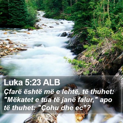Luka 5:23 ALB Bible Verse Image