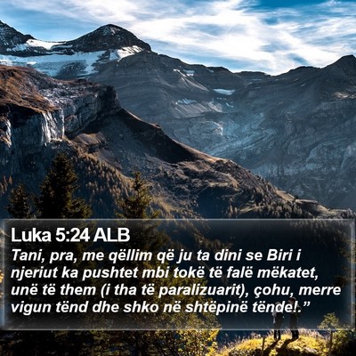 Luka 5:24 ALB Bible Verse Image