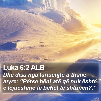 Luka 6:2 ALB Bible Verse Image
