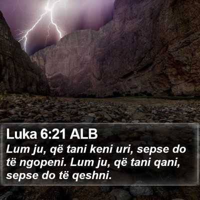 Luka 6:21 ALB Bible Verse Image