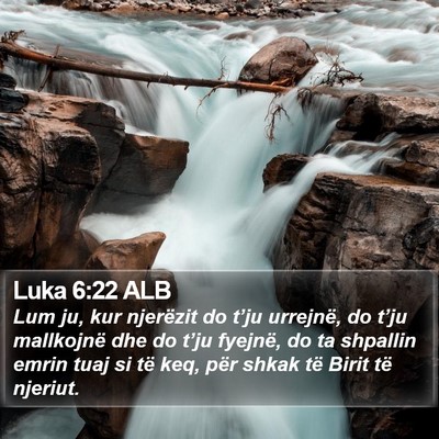 Luka 6:22 ALB Bible Verse Image