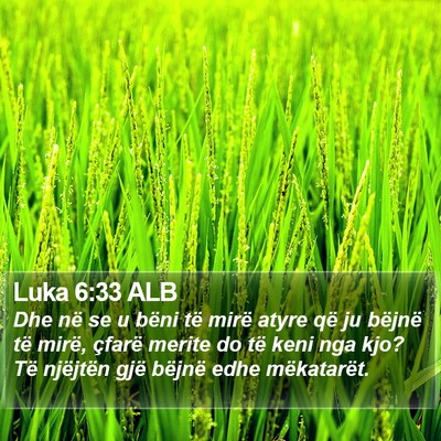 Luka 6:33 ALB Bible Verse Image