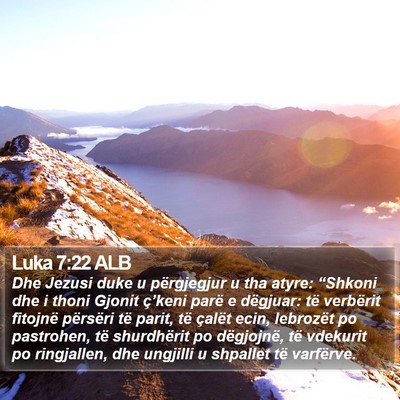 Luka 7:22 ALB Bible Verse Image