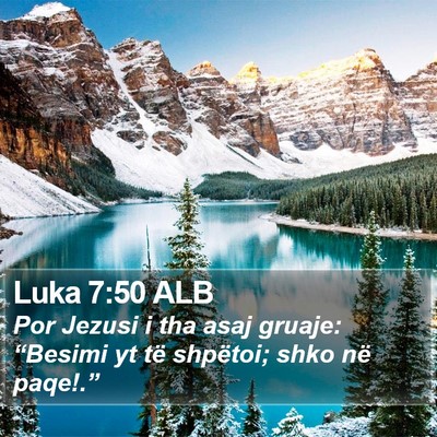 Luka 7:50 ALB Bible Verse Image