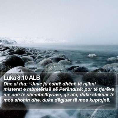 Luka 8:10 ALB Bible Verse Image