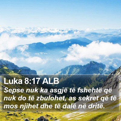Luka 8:17 ALB Bible Verse Image