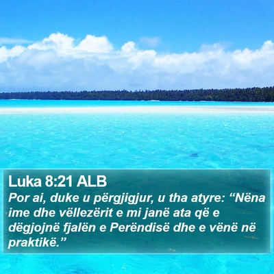 Luka 8:21 ALB Bible Verse Image