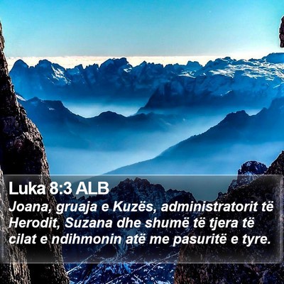 Luka 8:3 ALB Bible Verse Image