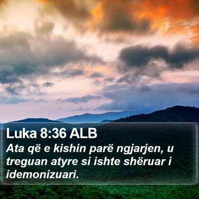Luka 8:36 ALB Bible Verse Image