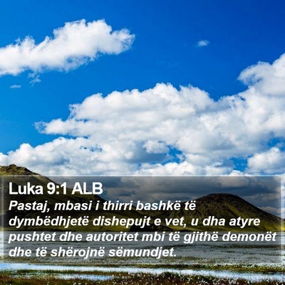 Luka 9:1 ALB Bible Verse Image