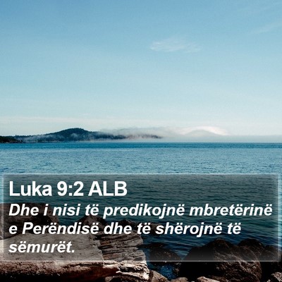 Luka 9:2 ALB Bible Verse Image