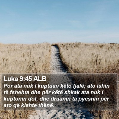Luka 9:45 ALB Bible Verse Image