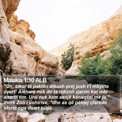 Malakia 1:10 ALB Bible Verse Image