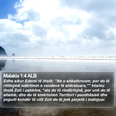 Malakia 1:4 ALB Bible Verse Image