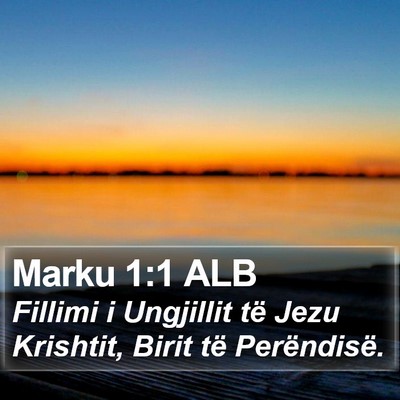 Marku 1:1 ALB Bible Verse Image