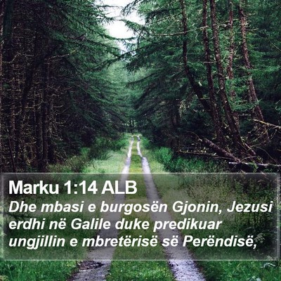 Marku 1:14 ALB Bible Verse Image
