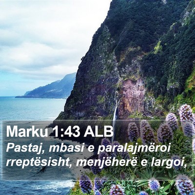 Marku 1:43 ALB Bible Verse Image