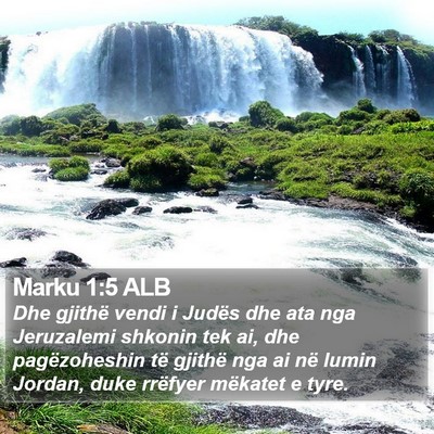 Marku 1:5 ALB Bible Verse Image