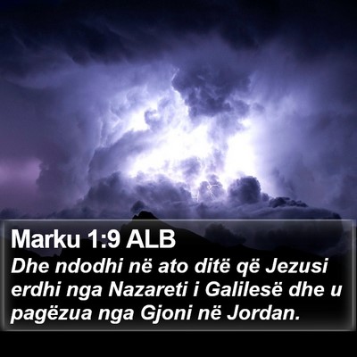 Marku 1:9 ALB Bible Verse Image