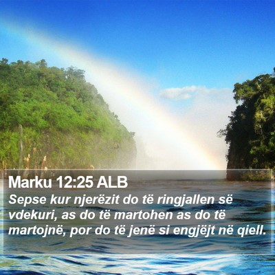 Marku 12:25 ALB Bible Verse Image