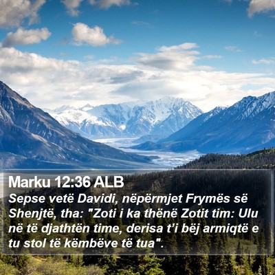 Marku 12:36 ALB Bible Verse Image