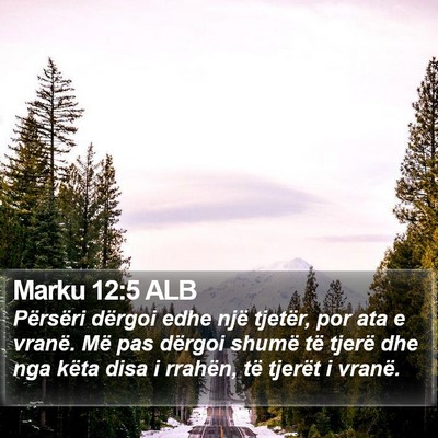 Marku 12:5 ALB Bible Verse Image