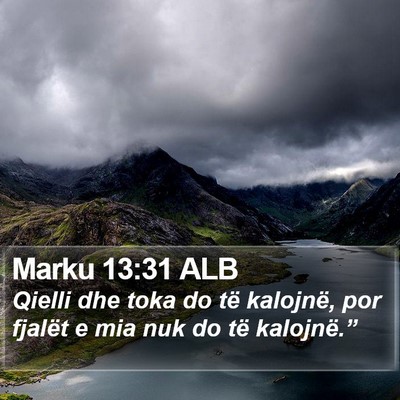 Marku 13:31 ALB Bible Verse Image