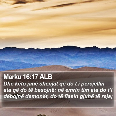 Marku 16:17 ALB Bible Verse Image
