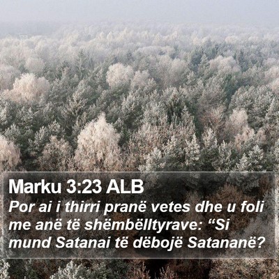 Marku 3:23 ALB Bible Verse Image