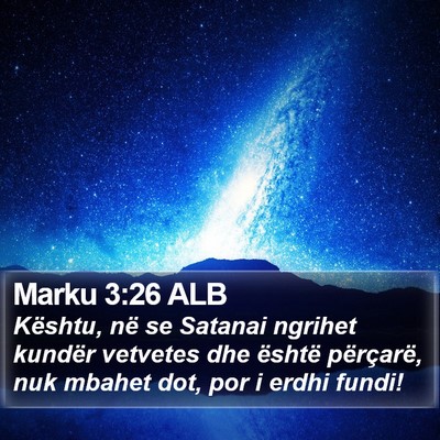 Marku 3:26 ALB Bible Verse Image