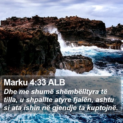 Marku 4:33 ALB Bible Verse Image