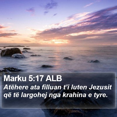 Marku 5:17 ALB Bible Verse Image