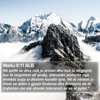 Marku 6:11 ALB Bible Verse Image