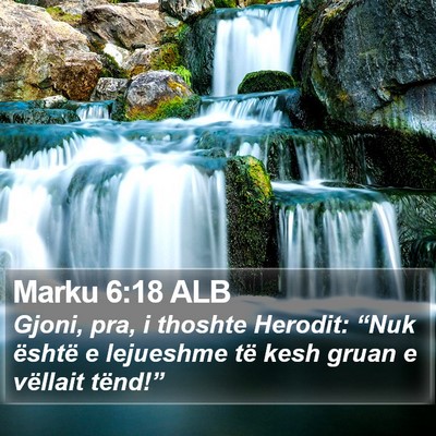 Marku 6:18 ALB Bible Verse Image