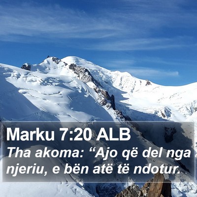 Marku 7:20 ALB Bible Verse Image