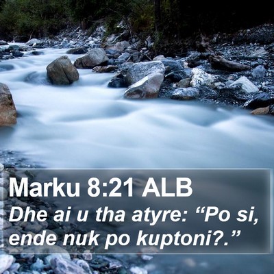 Marku 8:21 ALB Bible Verse Image