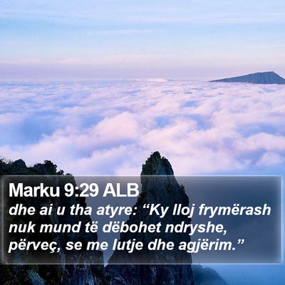 Marku 9:29 ALB Bible Verse Image