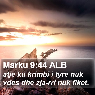 Marku 9:44 ALB Bible Verse Image