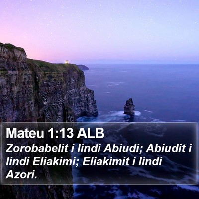 Mateu 1:13 ALB Bible Verse Image