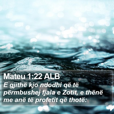 Mateu 1:22 ALB Bible Verse Image