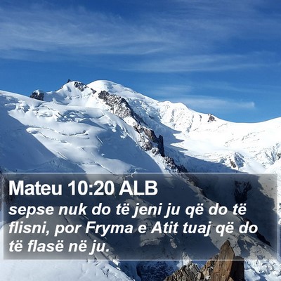 Mateu 10:20 ALB Bible Verse Image