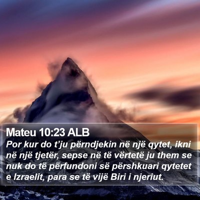 Mateu 10:23 ALB Bible Verse Image