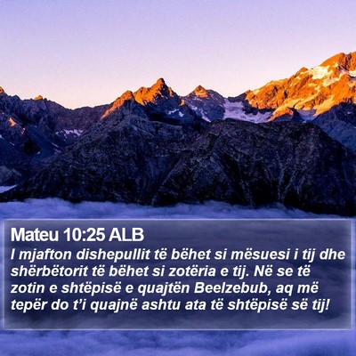 Mateu 10:25 ALB Bible Verse Image
