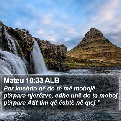 Mateu 10:33 ALB Bible Verse Image
