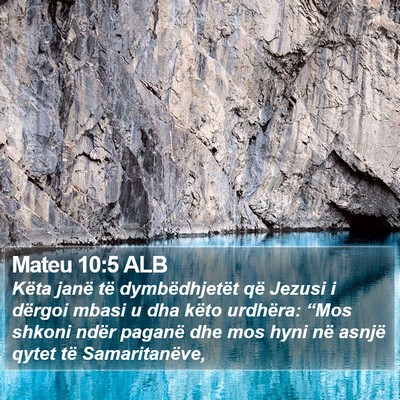 Mateu 10:5 ALB Bible Verse Image