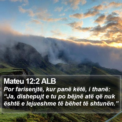 Mateu 12:2 ALB Bible Verse Image